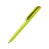 Ручка шариковая FLOW PURE, зеленое яблоко корпус/прозрачный клип, покрытие soft touch, пластик, зеленый, пластик
