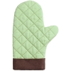 Прихватка-рукавица Keep Palms, зеленая, зеленый, хлопок; лен, ватин 280 г/м²