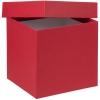Коробка Cube, M, красная, красный, картон