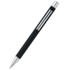 Ручка металлическая Rebecca софт-тач, черная, черный