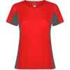 Спортивная футболка SHANGHAI WOMAN женская, КРАСНЫЙ/ТЕМНЫЙ ГРАФИТ 2XL, красный/темный графит