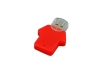 USB 2.0- флешка на 64 Гб в виде футболки, красный, пластик