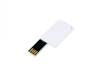 USB 2.0- флешка на 32 Гб в виде пластиковой карточки, белый, пластик