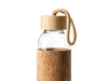 Бутылка LAWAS в чехле из натуральной пробки, прозрачный, бежевый