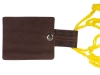Авоська «Dream» из натурального хлопка с кожаными ручками, 15 л, желтый, кожа, хлопок