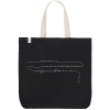 Холщовая сумка с вышивкой «Линия наименьшего сопротивления», черная, черный, хлопок