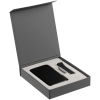 Коробка Latern для аккумулятора 5000 мАч и флешки, серая, серый, картон, soft touch