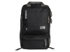 Рюкзак «Fabio» для ноутбука 15.6”, черный, серый, полиэстер, пластик