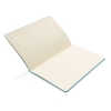 Блокнот в мягкой обложке из PU с цветным срезом, синий, polyurethane; бумага