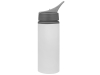 Бутылка для воды «Rino», белый, серый, пластик, алюминий