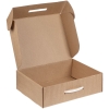 Коробка самосборная Light Case, крафт, с белой ручкой, белый, картон