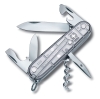 Нож перочинный VICTORINOX Spartan, 91 мм, 12 функций, полупрозрачный серебристый, серебристый, пластик abs / cellidor