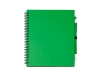 Блокнот LEYNAX с шариковой ручкой, зеленый