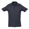 Рубашка поло мужская SPRING II, темно-синий, 3XL, 100% хлопок, 210/м2, синий, гребенной хлопок 100%, плотность 210 г/м2, пике