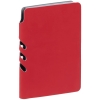 Ежедневник Flexpen Mini, недатированный, красный, красный, покрытие софт-тач; искусственная кожа