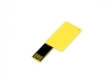 USB 2.0- флешка на 8 Гб в виде пластиковой карточки, желтый, пластик