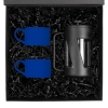 Набор для чая на 2 персоны Best Morning, синий, синий, пластик, чайная пара - фарфор; покрытие софт-тач; френч-пресс - боросиликатное стекло, нержавеющая сталь; коробка - переплетный картон