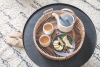 Набор керамический чайник Ukiyo с чашками, керамика; дерево