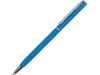 Ручка металлическая шариковая «Атриум софт-тач», голубой, soft touch