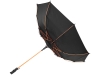 Зонт-трость «Spark», черный, оранжевый, полиэстер