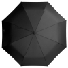 Зонт складной Comfort, черный, черный, купол - эпонж, алюминий, 190т; ручка - пластик; каркас - металл