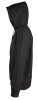 Толстовка мужская на молнии с капюшоном Seven Men, черная, черный, полиэстер 50%; хлопок 50%, плотность 280 г/м²; мольтон