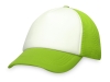 Бейсболка «Newport», зеленый, белый, полиэстер