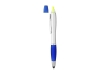 Ручка-стилус шариковая «Nash» с маркером, синий, серебристый, пластик