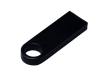 USB 2.0-флешка на 32 Гб с мини чипом и круглым отверстием, черный, металл