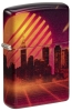 Зажигалка ZIPPO Cyber City с покрытием 540 Matte, латунь/сталь, оранжевая 38x13x57 мм, оранжевый