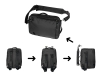 Рюкзак-трансформер «Duty» с шильдом, черный, полиэстер, пластик