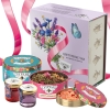 Подарочный набор "Весенний букет" с вареньем и цветочным чаем, разные цвета, чай, варенье