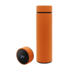 Термос Reactor софт-тач с датчиком температуры (оранжевый), оранжевый, металл, soft touch