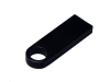 USB 3.0-флешка на 64 Гб с мини чипом и круглым отверстием, черный, металл