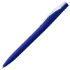 Ручка шариковая Pin Soft Touch, синяя, синий, пластик; покрытие софт-тач