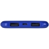 Внешний аккумулятор Uniscend Half Day Compact 5000 мAч, синий, синий, пластик; покрытие софт-тач