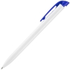 Ручка шариковая Favorite, белая с синим, белый, пластик
