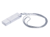 USB 2.0- флешка на 16 Гб в виде металлического слитка, серебристый, металл