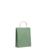 Подарочный пакет малый 90 г/м&#178;, зеленый, бумага