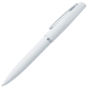 Ручка шариковая Bolt Soft Touch, белая, белый, металл; покрытие софт-тач