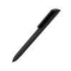 Ручка шариковая FLOW PURE, черный корпус/прозрачный клип, покрытие soft touch, пластик, черный, пластик