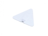 USB 2.0- флешка на 16 Гб в виде пластиковой карточки треугольной формы, белый, пластик