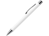 Ручка металлическая шариковая soft-touch DOVER, белый, soft touch
