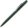 MIR, ручка шариковая с серебристым клипом, зеленый, пластик/металл, зеленый, серебристый, пластик, метал