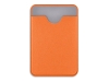 Картхолдер с креплением на телефон «Favor», оранжевый, кожзам