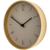 Часы настенные Jewel, серый и матовое золото, серый, дерево; стрелки - пластик
