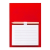 Блокнот с магнитом YAKARI, 40 листов, карандаш в комплекте, красный, картон, красный, пластик, бумага, дерево
