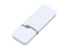 USB 2.0- флешка на 4 Гб с оригинальным колпачком, белый, пластик