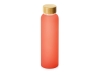 Стеклянная бутылка с бамбуковой крышкой «Foggy», 600 мл, красный, бамбук, стекло