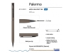 Ручка металлическая шариковая «Palermo», софт-тач, серый, soft touch